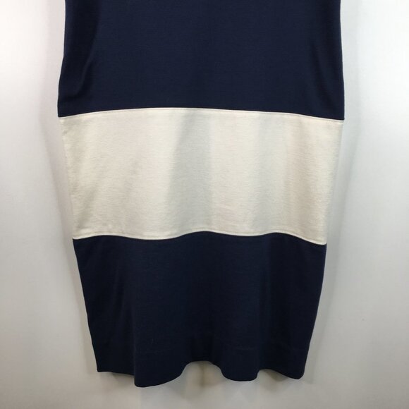 Banana Republic Color Block Navy Combo Dress Size 2 - Picture 3 of 8